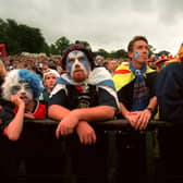 Scotland fans at Bellahouston Park.