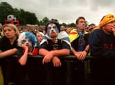 Scotland fans at Bellahouston Park.