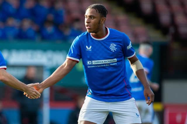 Zak Lovelace is one of three Rangers ‘B’ team players to have earned a promotion to the first-team squad (Image: SNS)