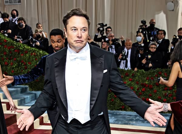 Elon Musk attends The 2022 Met Gala Celebrating "In America: An Anthology of Fashion" at The Metropolitan Museum of Art on May 02, 2022