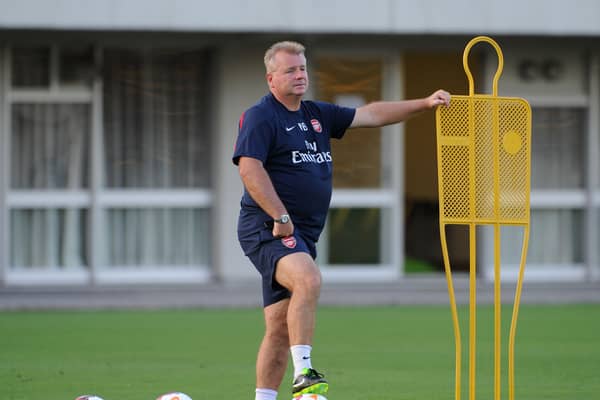 Neil Banfield during his spell as first-team coach of Arsenal