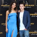 Actress Zendaya and actor Tom Holland attend 'Spider-Man: Homecoming' photocall