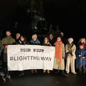 LightTheWay protestors gathered in Kelvingrove Park last night to call out Glasgow City Council’s inaction in lighting up Glasgow parks