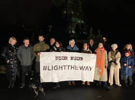 LightTheWay protestors gathered in Kelvingrove Park last night to call out Glasgow City Council’s inaction in lighting up Glasgow parks