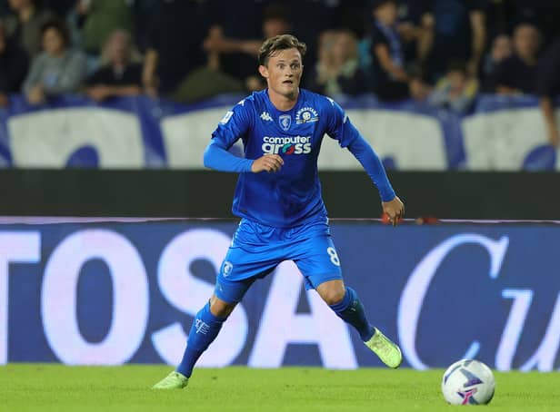 <p>Liam Henderson of Empoli FC in action during the Serie A match against AC Milan</p>
