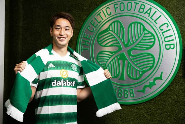 New Celtic signing Yuki Kobayashi is unveiled (Image: SNS Group)