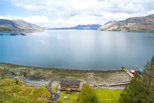 For sale: Rare opportunity to own eight acres, a cottage and six wooden lodges on the shores of Loch Nevis