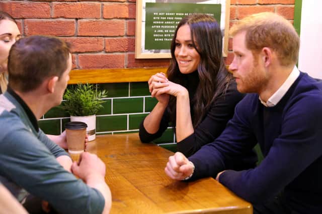 Prince Harry & Megan Markle visited the cafe on a one-day tour of Edinburgh in 2018 (Owen Humphreys/Pool Photo via AP)