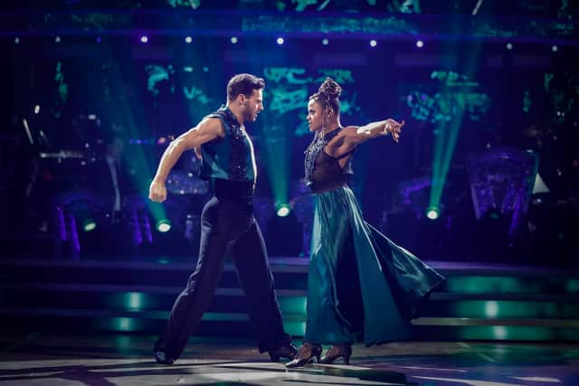 Fleur East and Vito Coppola during the live show of Strictly Come Dancing on Sunday 11 December (Photo: PA)