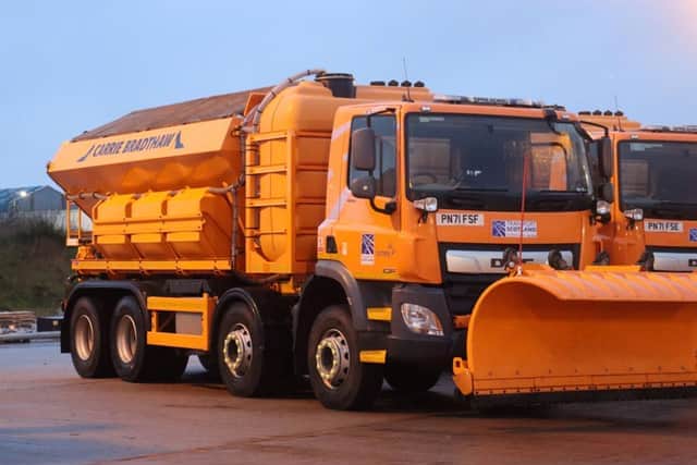 The gritters operate on a tried and tested system 
