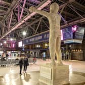 The Beacon of Hope statue features the Jackie Kay poem on the front of the plinth it stands on - which was defaced with racist graffiti