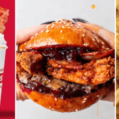Edited images of weird christmas menu items