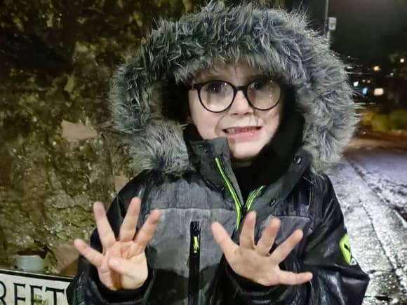 Seven-year-old Michael Williams raised £800 for Mary’s Meals by taking on a sponsored walk
