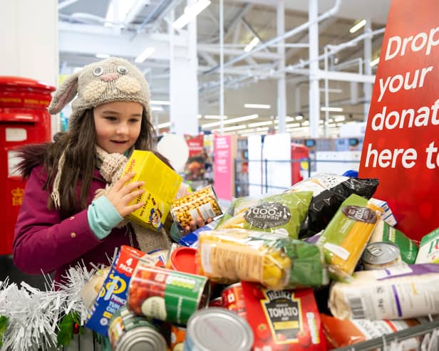 Glasgow Tesco shoppers donated an incredible amount of food this year