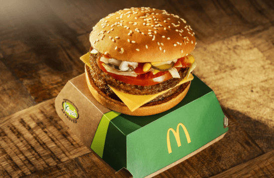 The double McPlant burger is set to launch in McDonald’s stores on January 4 2023.