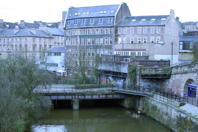 The remains of Kelvinbridge train station