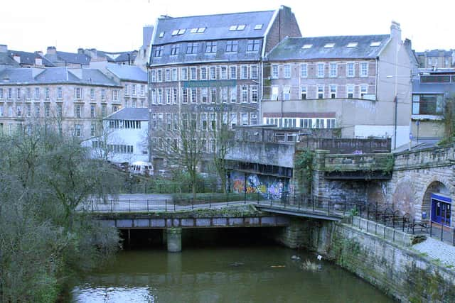 The remains of Kelvinbridge train station