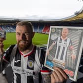 St Mirren’s Richard Tait helped launch the new 2022/23 SPFL Match Attax Collection at Hampden Park