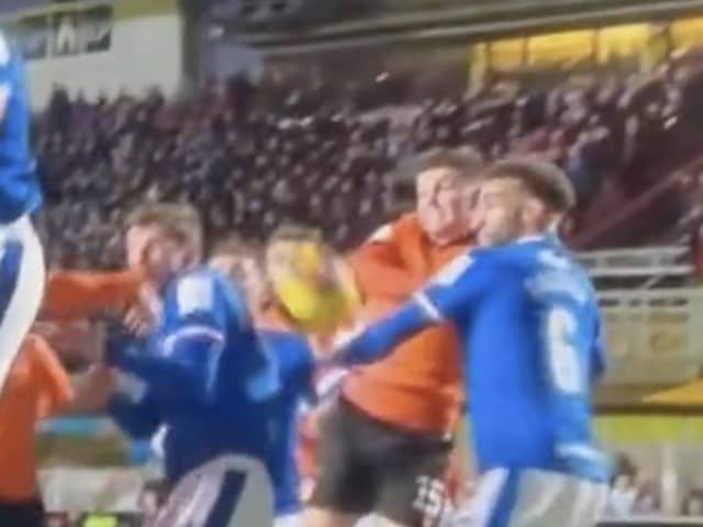 Rangers defender Connor Goldson’s handball was dismissed by Michael Stewart and Kris Boyd