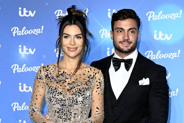 Ekin-Su Culculogiu and Davide Sanclimenti attend the ITV Palooza 2022 at The Royal Festival Hall on November 15, 2022. (Photo by Gareth Cattermole/Getty Images)