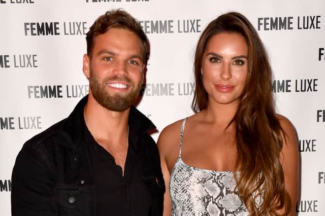 Dom Lever and Jessica Shears during the VIP launch of 'Femme Luxe' 99p dress collection at Menagerie on November 21, 2018 in Manchester, England. (Photo by Anthony Devlin/Getty Images)