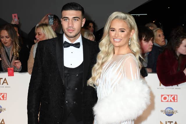 Tommy Fury and Molly-Mae Hague attend the National Television Awards 2020 at The O2 Arena on January 28, 2020. (Photo by Gareth Cattermole/Getty Images)