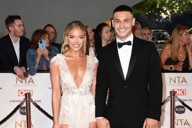 Molly Smith and Callum Jones attend the National Television Awards 2021 at The O2 Arena on September 09, 2021. (Photo by Gareth Cattermole/Getty Images)