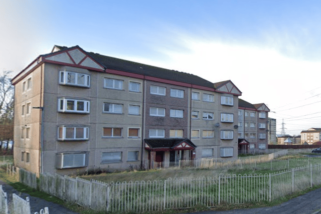 The low-rise housing of Gowkthrapple has since been boarded up in preparation for the schemes demolition.