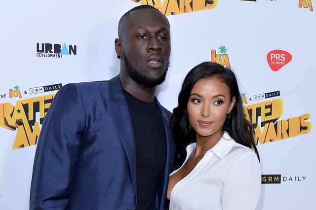 Stormzy and Maya Jama attend The Rated Awards at The Roundhouse on October 24, 2017 (Getty)