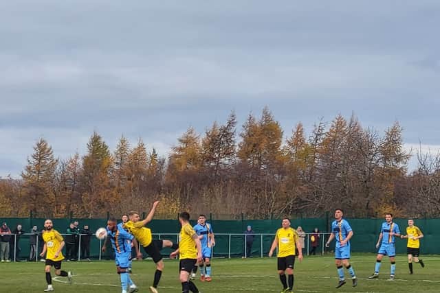 Bellshill in action against Kilbirnie Ladeside in the Scottish Junior Cup (Image: Bellshill Athletic - Facebook)