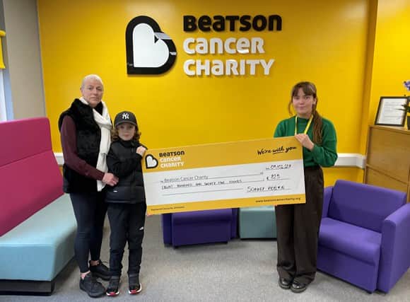 Sonny raised over £800 for Beatson Cancer Charity through his fundraiser