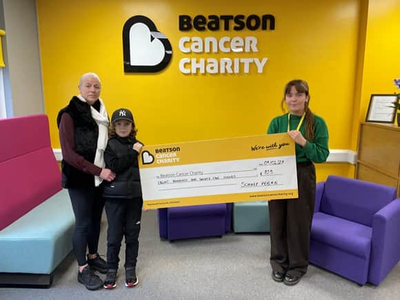 Sonny raised over £800 for Beatson Cancer Charity through his fundraiser