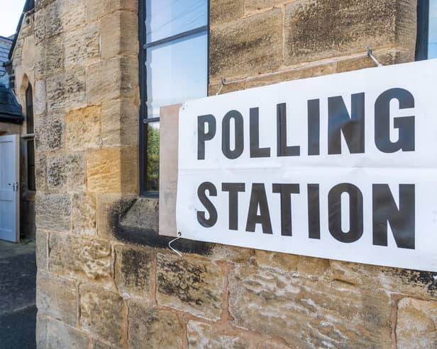 A view of a polling station. For the first time, people from across the country will need to show photographic ID to vote at this year’s local elections. Picture by  James Hardisty