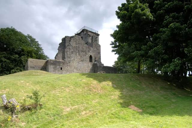 If you can get to the top of Crookston Castle tower - you can experience stunning views of the South Side of Glasgow (Pic Historic Environment Scotland)