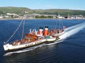 The Waverley sailing down the Firth of Clyde