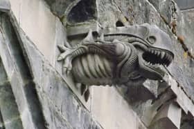 The gargoyle that looks like a xenomorph from Alien left some locals scratching their heads.