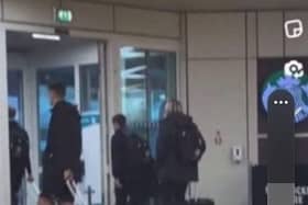 Rangers target Todd Cantwell has arrived at Glasgow Airport this morning
