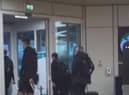 Rangers target Todd Cantwell has arrived at Glasgow Airport this morning