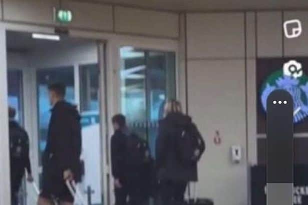 Rangers target Todd Cantwell has arrived at Glasgow Airport this morning