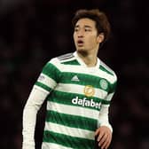 Yuki Kobayashi of Celtic made his Premiership debut against St Mirren on Wednesday night