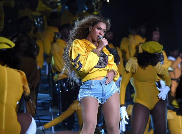 <p>Beyonce performs during the 2018 Coachella Valley Music And Arts Festival (Photo: Larry Busacca/Getty Images for Coachella)</p>