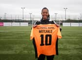 Glasgow City have signed South African international Linda Motlahlo (Image: GCFC x Georgia Reynolds)