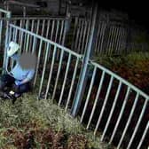 Viva! alleges from their investigation that this worker is illegally force-feeding a calve - which could lead to the animals death