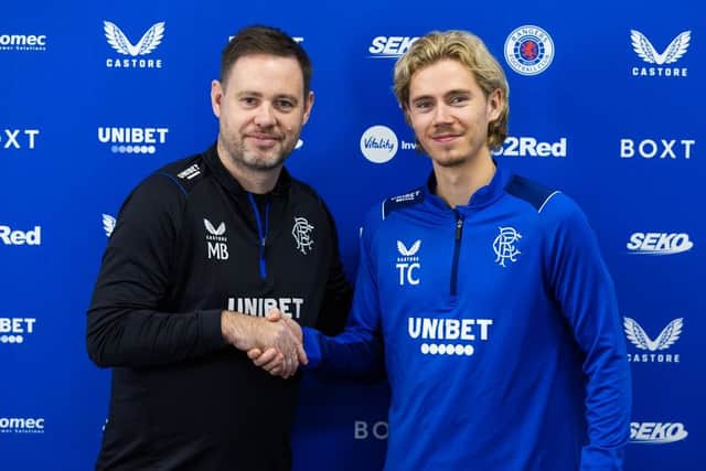 Michael Beale can instil more belief in to new signing Todd Cantwell, according to the Ibrox legend (Image: @RangersFC - Twitter)