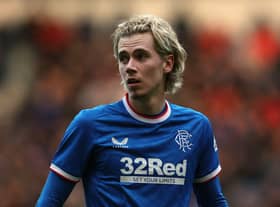 Todd Cantwell makes his debut for Rangers against St Johnstone at Ibrox