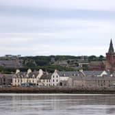 A general view of the waterfront in Kirkwall on September 6, 2021