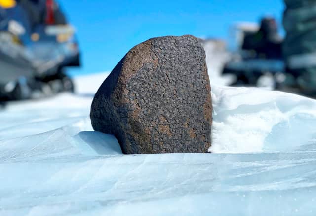 The meteorite contains the oldest materials in the solar system.