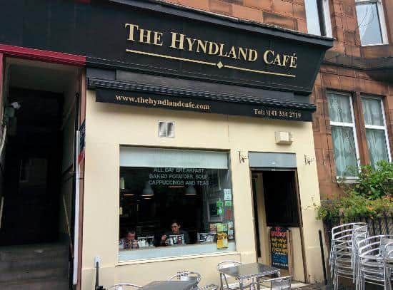 Hyndland Cafe might look posh - but they offer all your favourite Scottish breakfast items right in the West End