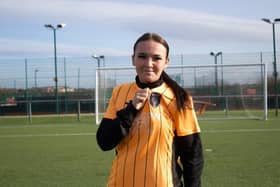 Sophia Martin has signed her pro deal with the Glasgow City first team until 2026 (Image: GCFC X Georgia Reynolds)