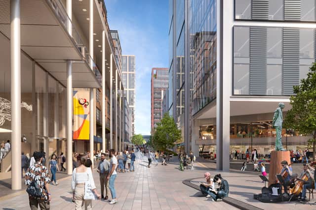 Sauchiehall Street would extend further east under current plans